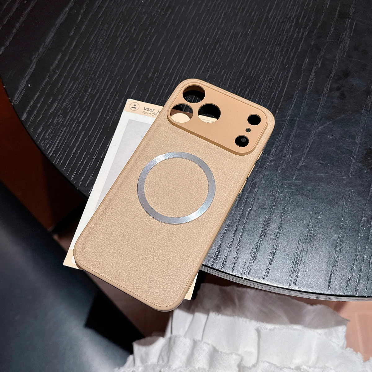 حافظة لهاتف آيفون 15 14 13 12 11 16 17 Pro Max 7 8 Plus X XS MAX XR Air غطاء شحن لاسلكي