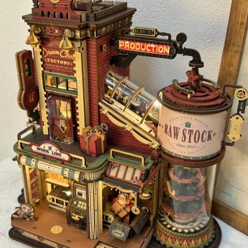 متعة صندوق تشغيل الموسيقى الخشبي عيد الميلاد حلم هدية مصنع 3d اليدوية Diy نموذج أطقم بناء أفضل الهدايا للأطفال البالغين هدية عيد الميلاد