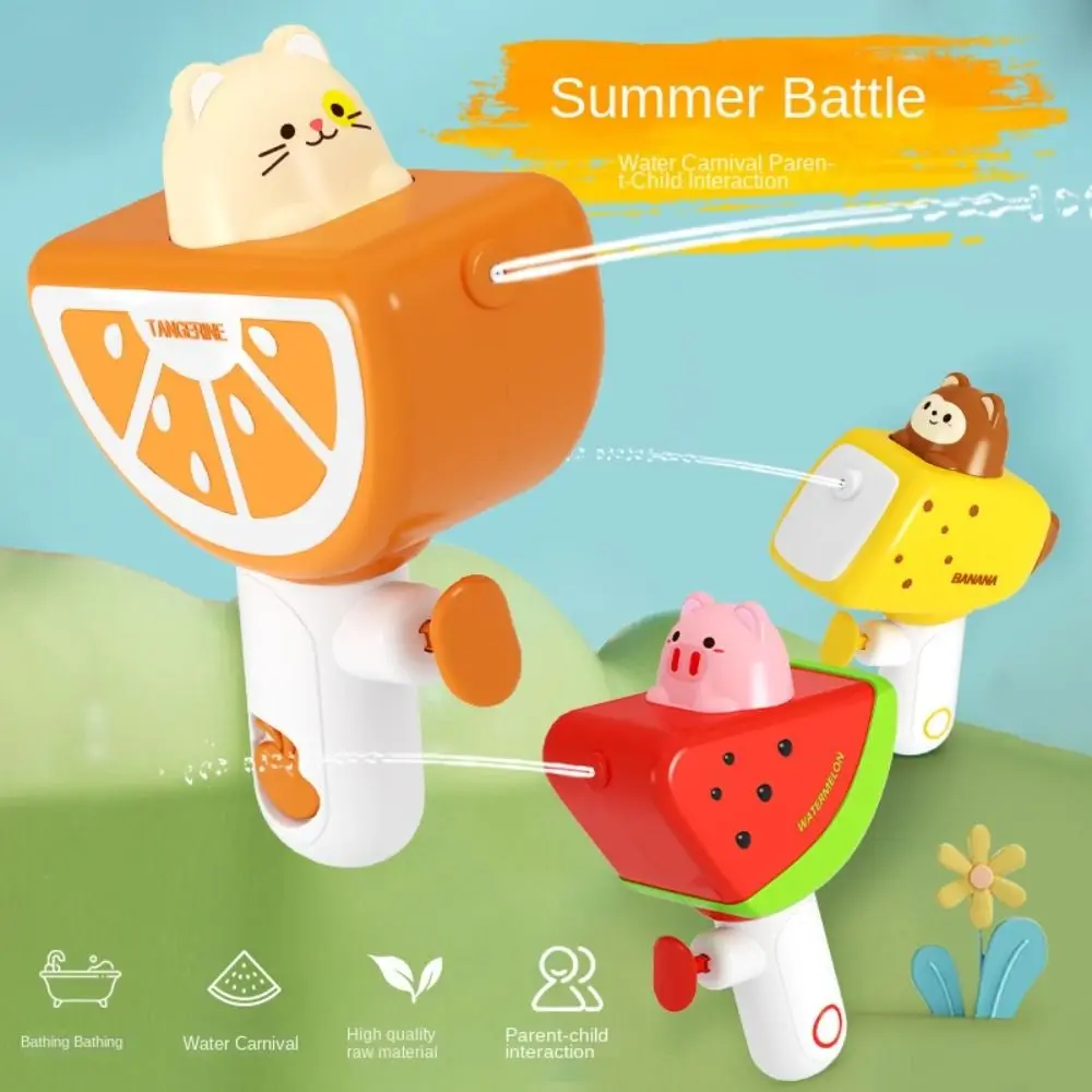 Fruit-shaped Banana Water Spray Toys Press Type Handheld Orange Bath Fountain Cute Easy To Fill