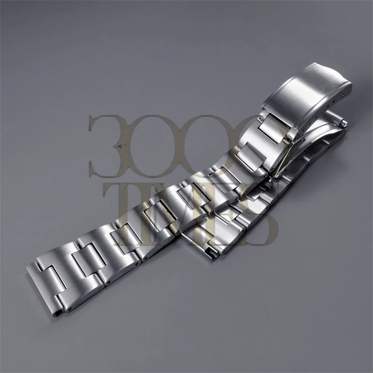 Flat End 18MM 19MM 20MM 22MM Silver Solid Steel H Type Bracelet Fit For Seiko007 RLX OMG TISS Rally Vintage Clasp