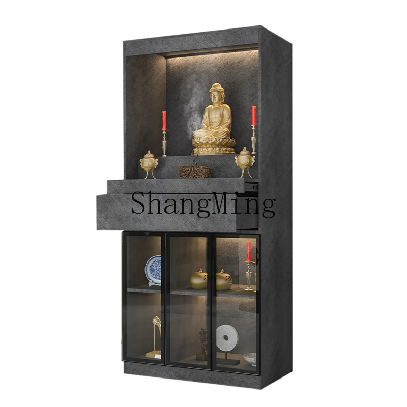 

ZYY Modern Simple Guanyin Buddha Statue Cabinet Household Buddha Tai Incense Cabinet
