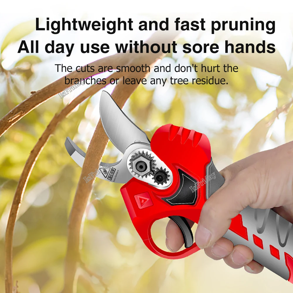 Electric Pruning Scissors Wireless Rechargeable Fruit Tree Shears Sharp Blade Garden Branch Cutting Power Pruner