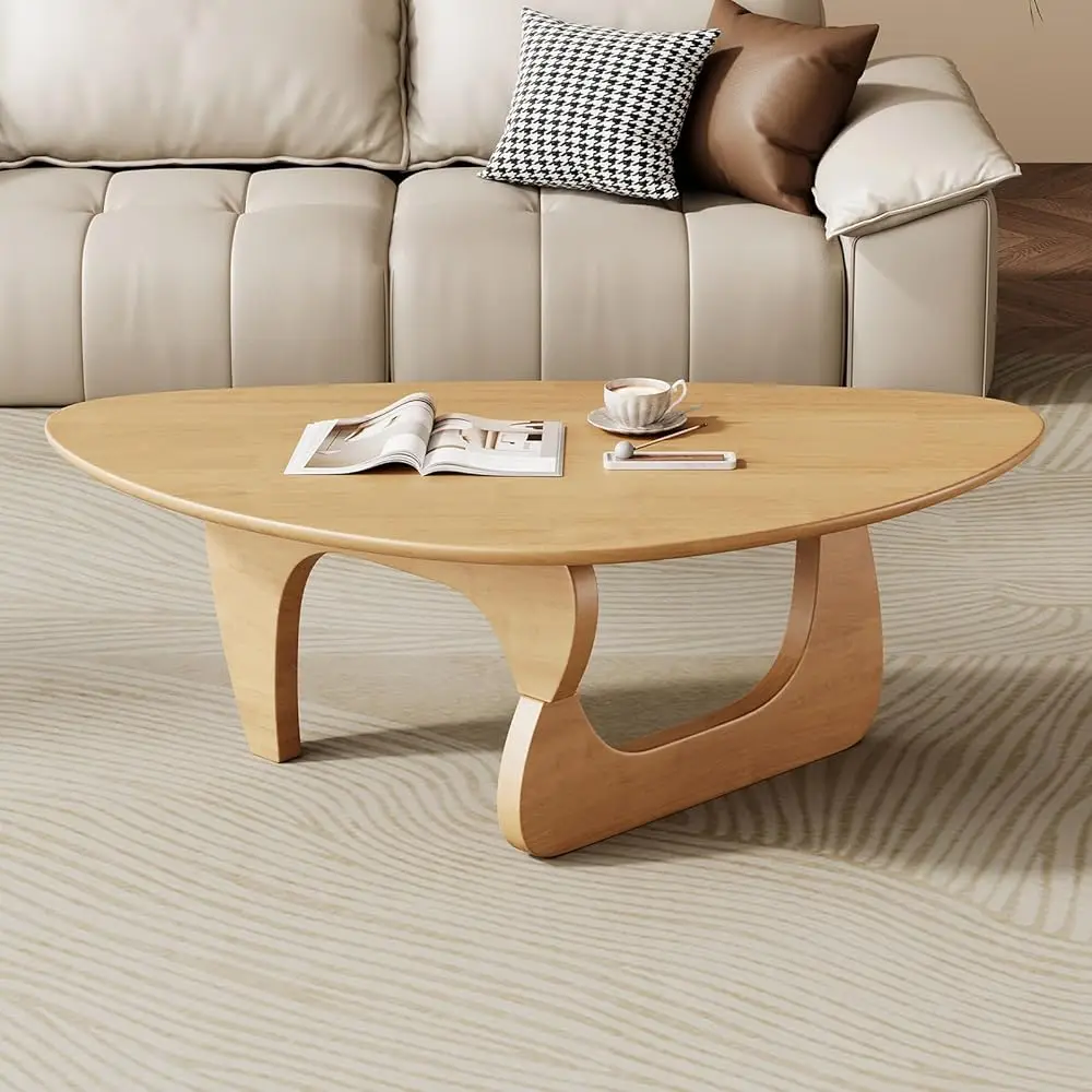 

Журнальный столик в стиле середины века - деревянный кофейный столик для гостиной, центральный столик, подходящий для спальни, гостиной, приемной.