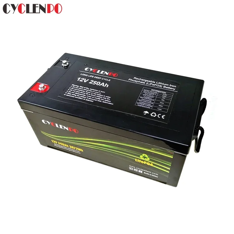 12V 250Ah Rechargeable Lifepo4 Battery for UPS Power