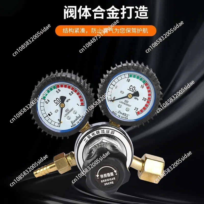 Pressure Reducer Relief for Valve 0-25Mpa Argon Regulator CO2 Mig Tig Flow Meter Gas Regulators Flowmeter Welding G DropShipping