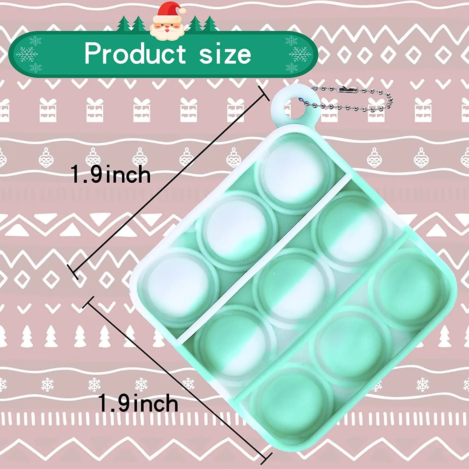 Mini Pop It Fidget Toy Schlüsselanhänger Silikon Push Bubble Sensorisches Spielzeug Anti-Stress-Handspielzeug für Kinder Erwachsene Party-Geschenke – Detail 3