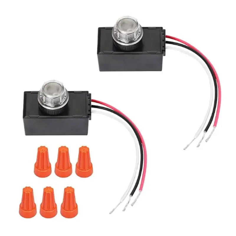 A03F-2 Pack Dusk To Dawn Sensor For Outdoor Lighting 120-277V
