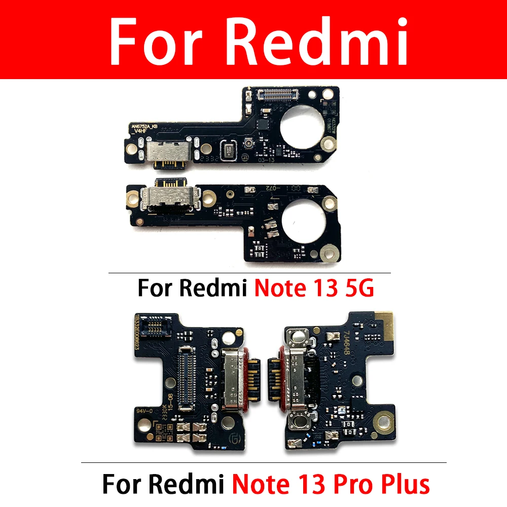 

For Xiaomi Redmi Note 13 5G / Redmi Note 13 Pro Plus Charging Dock Connector Port Board Flex Cable Repair Parts Replacement