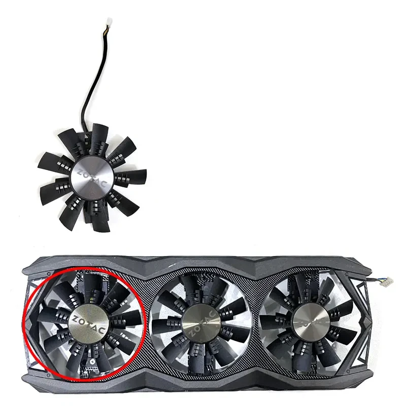 Original Cooling Fan 85mm 4pin GA92S2U GTX1080 1070 TI GPU FAN For ZOTAC GTX 1080 1070 Ti AMP Extreme+ Graphic Card Cooling Fans