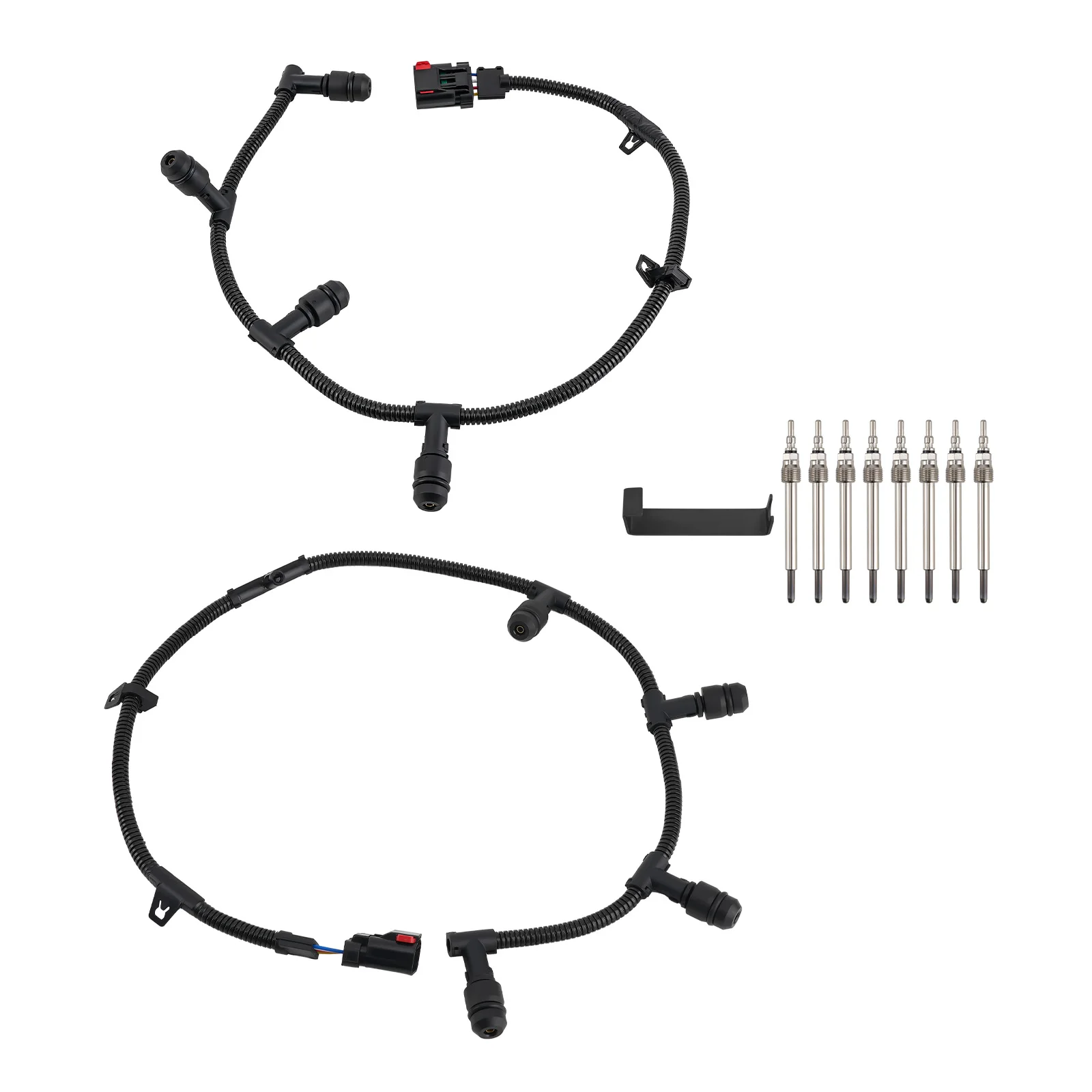 

Свечи накаливания ZD13 и 2 жгута проводов для свечей накаливания для Ford E350 Club Wagon 6.0L Powerstroke 2004-2015 гг.