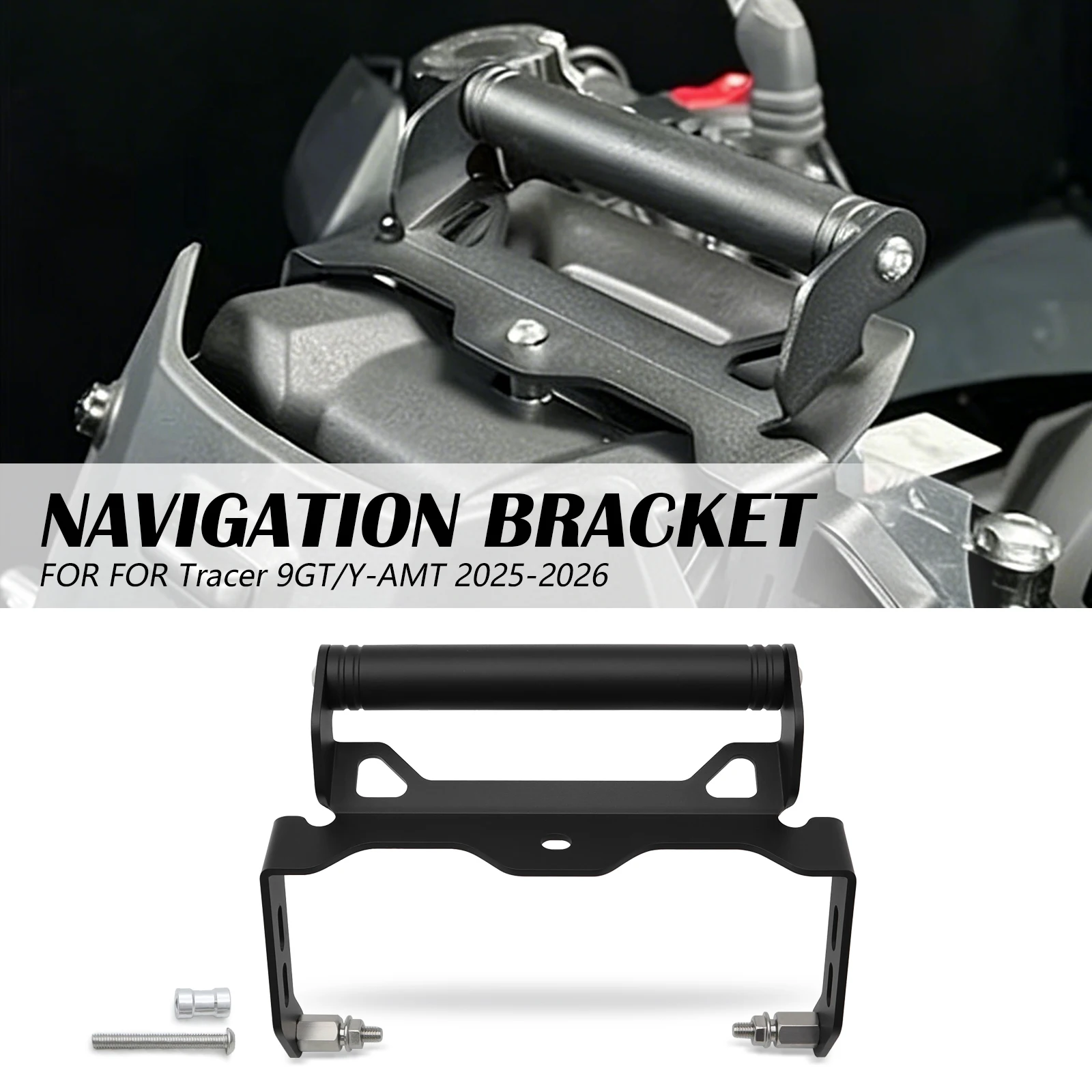 

Motorcycle GPS Navigation Support Phone Holder Bracket Handlebar Extension For YAMAHA 9 GT+ GT Y-AMY 2025 Tracer 9GT+ 9GT 2026