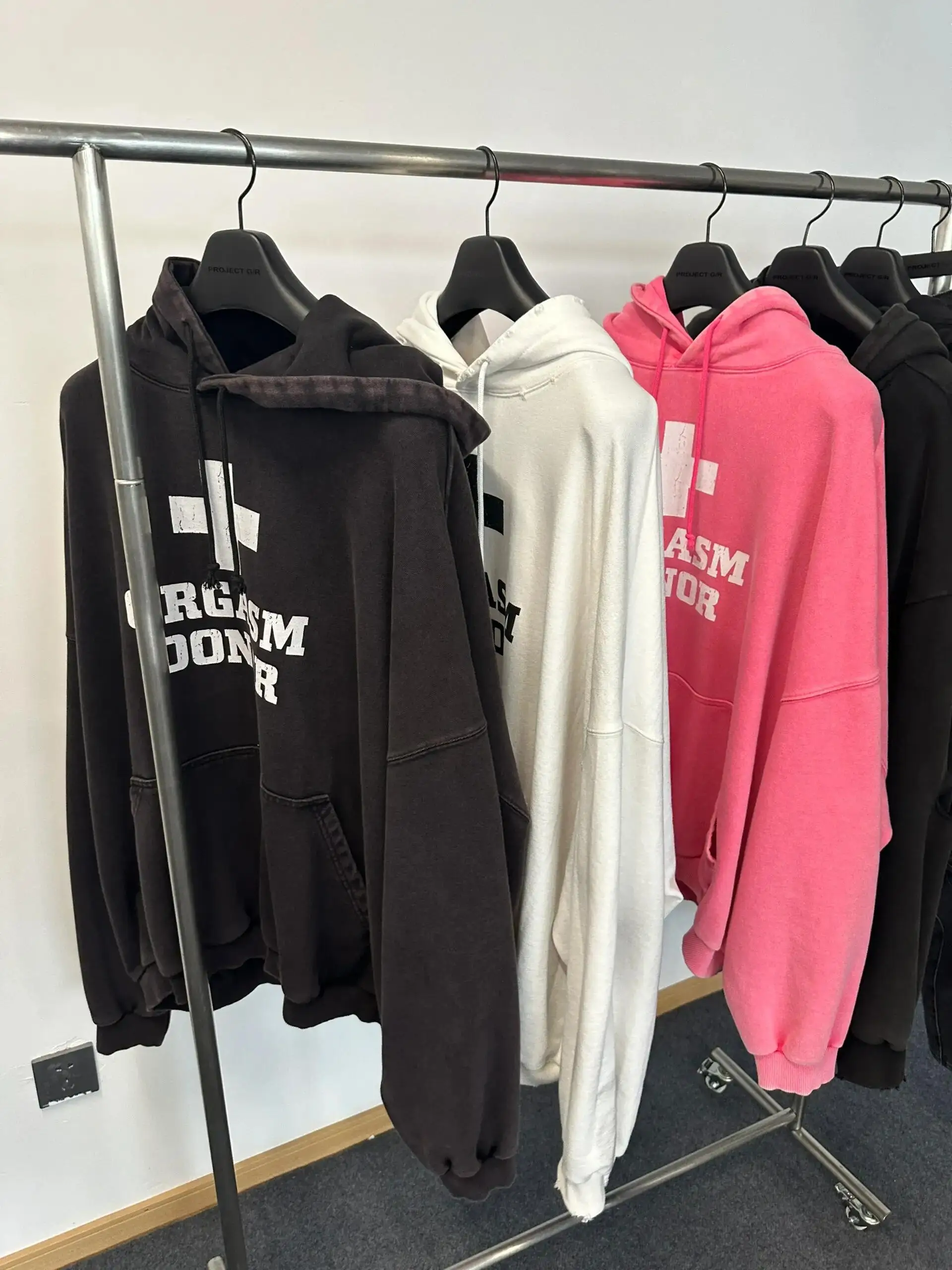 

Худи Ailz Project American Washed с эффектом потертости и принтом, свободного кроя, с длинными рукавами, в молодежном стиле, повседневное