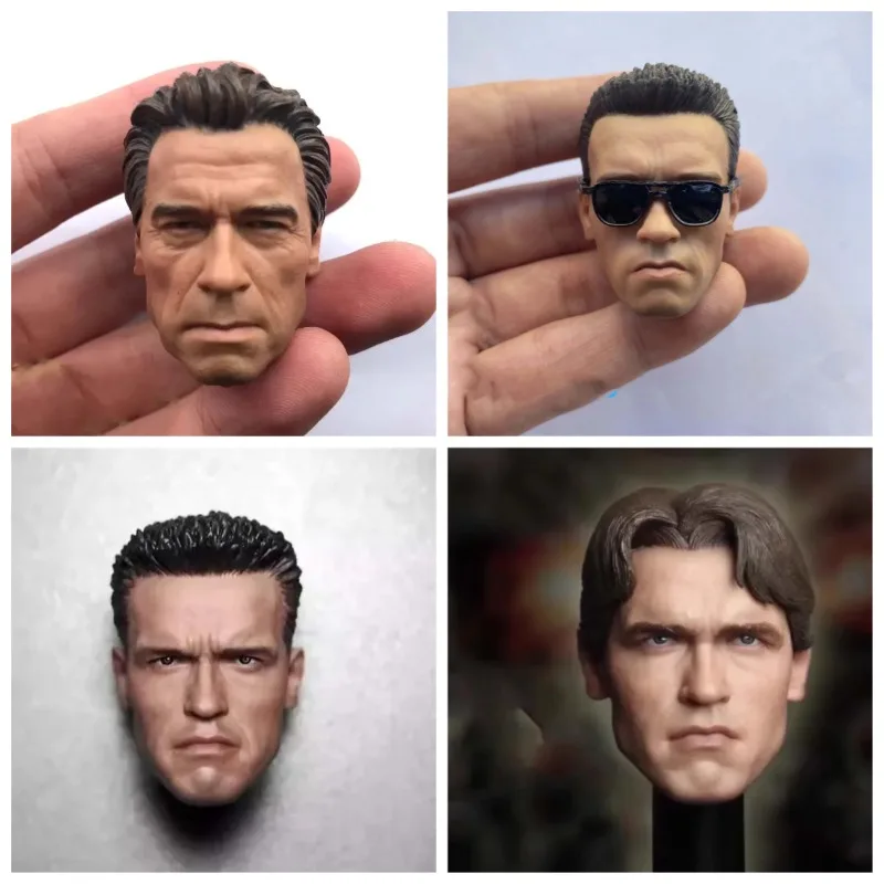 

1/6 Scale American Tough Man Head Sculpt Muscle Man Head Played Model for 12in Male Solider Action Figure Collection DIY Toys