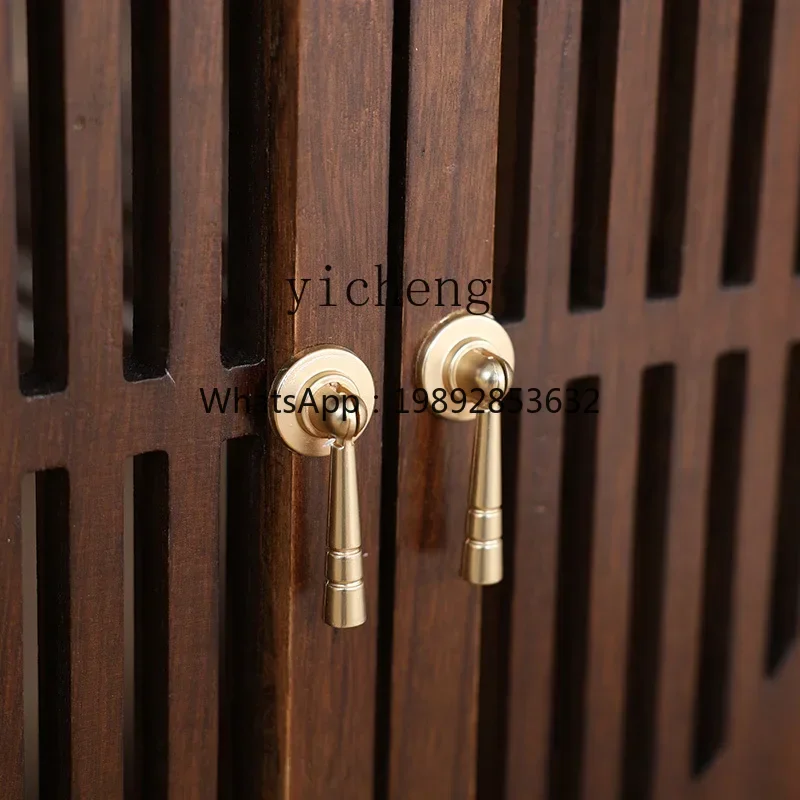 Simple Solid Wood Multifunctional Storage Cabinet Double Door Retro New Chinese Style Antique Drawer Storage Cabinet
