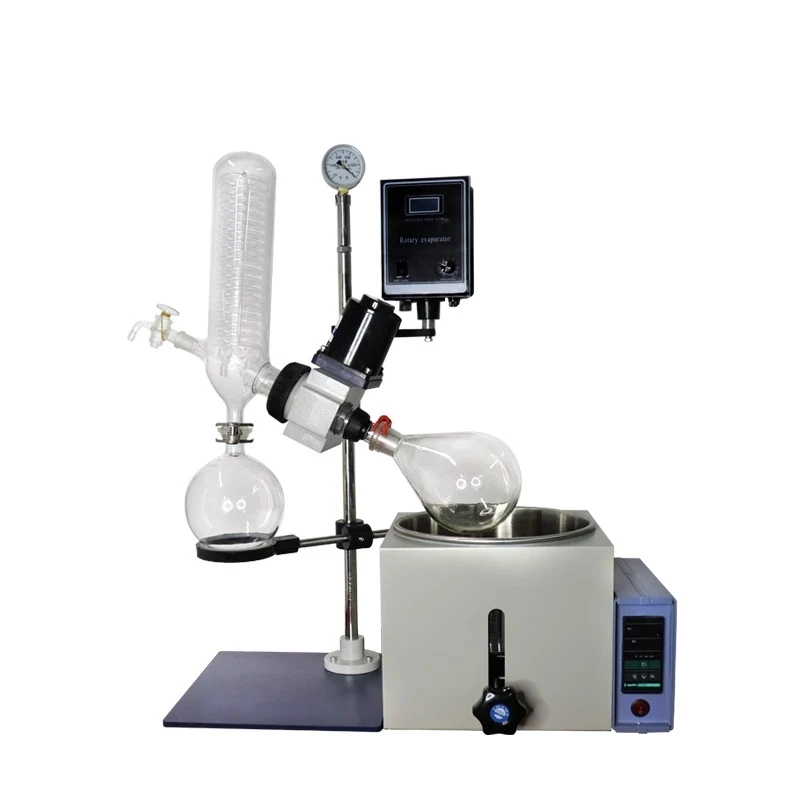 ZOIBKD Lab Rotary Evaporator Heating Bath Evaporation Apparatus Vacuum Distillation （RE-201D 220V/110V 0-120rpm 2L）