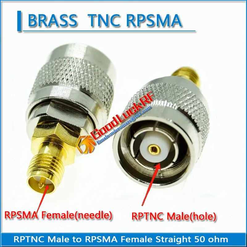 

RP-SMA RP SMA RPSMA Female to RP-TNC RP TNC RPTNC Male Gold Plated Straight Coaxial RF Connector Adapters 50 ohm