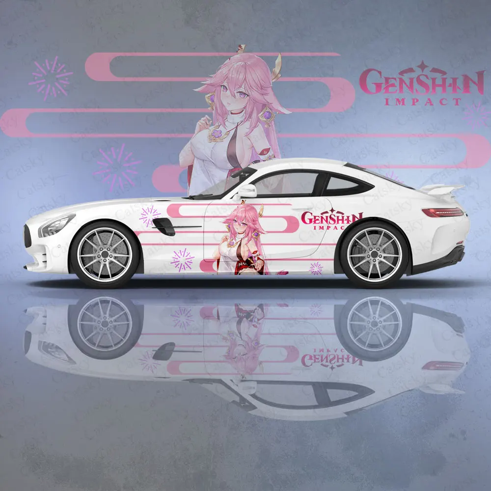 

Yae Miko (Genshin Impact) Car Body Stickers Anime Itasha Car Side Decal Sticker Car Body Sticker Car Body Decoration Stickers