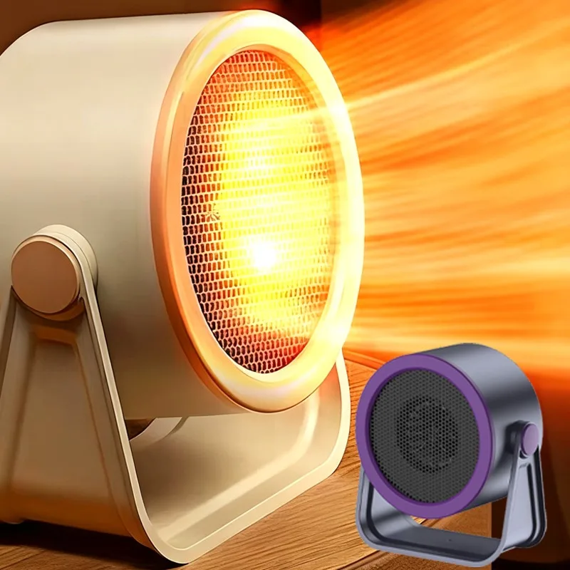 

Smart Desktop Heater Home Office Adjustable Warmth and Intense Heating US and EU 90° Adjustable Angle Hot Air Blower Mini Fan