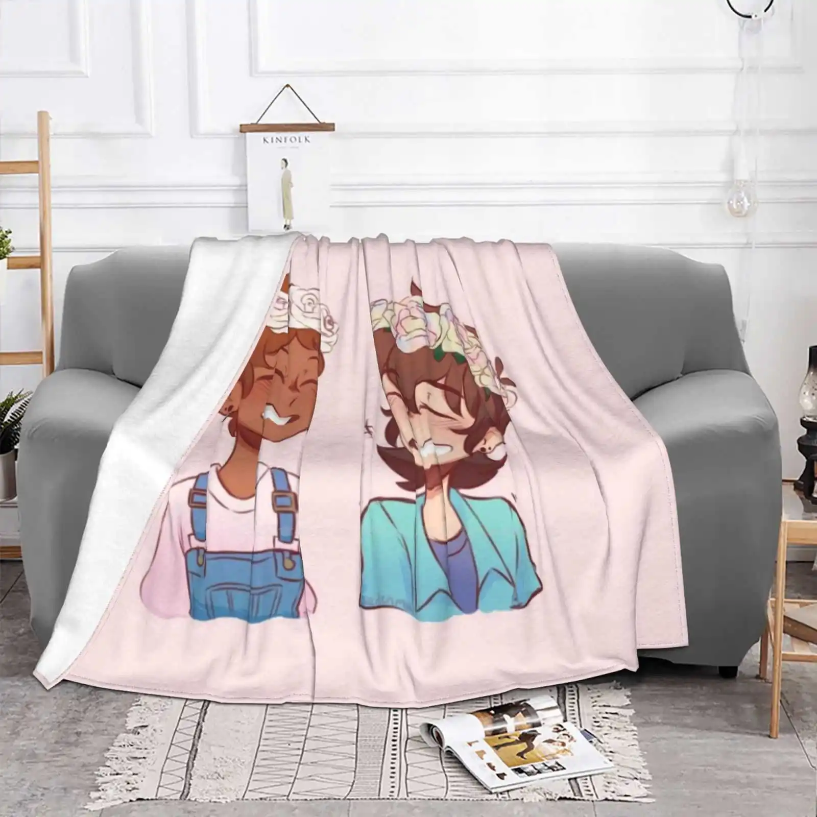 Pastel Klance Edit New Selling Custom Print Flannel Soft Blanket Klance Pastel Flower Crown Lance Mcclain Keith Kogane Voltron