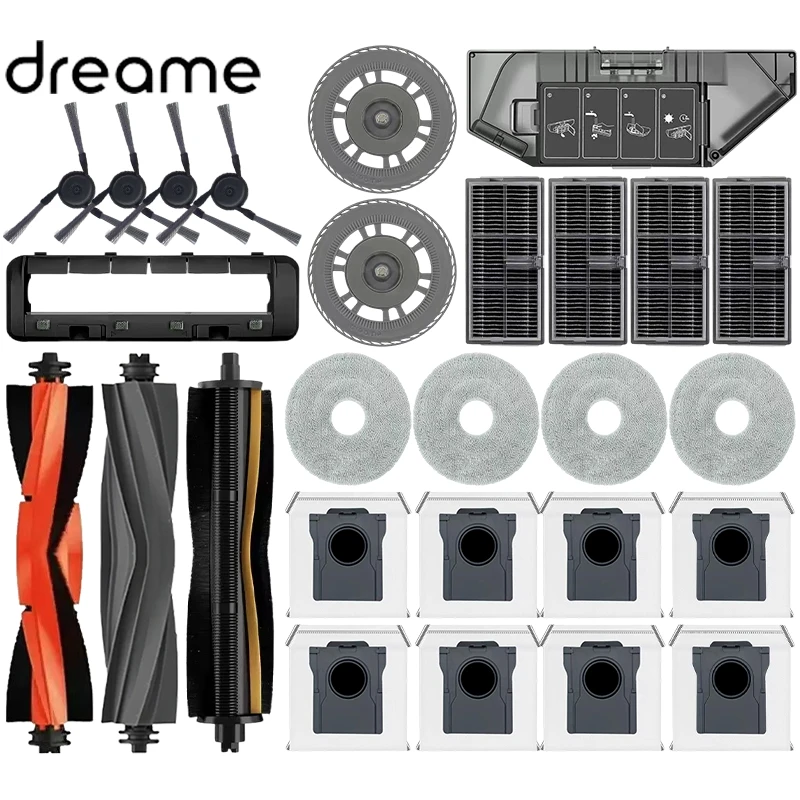 Dreame L40 Ultra/X40 Ultra/X40 Pro Robot aspirateur accessoires vadrouille sac à poussière brosse principale brosse latérale filtre Hepa remplacement