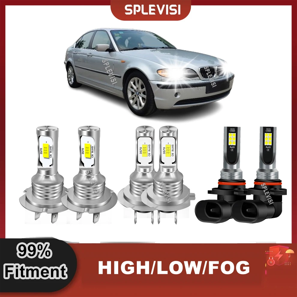 H7 H7 9006 Samochodowe reflektory LED świateł drogowych i mijania do BMW serii 3 E46 Coupe 1999-2006 2000 2001 2002 2003 2004 2005