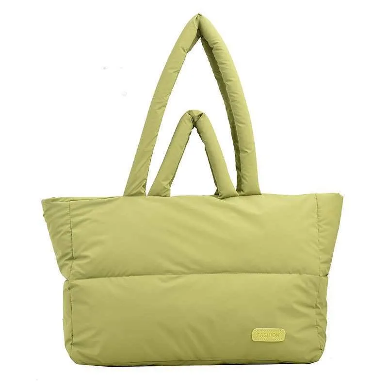 

New women's bag, cotton jacket, down bag, niche space bag, popular this year, single shoulder, hand-held, oversized bag
