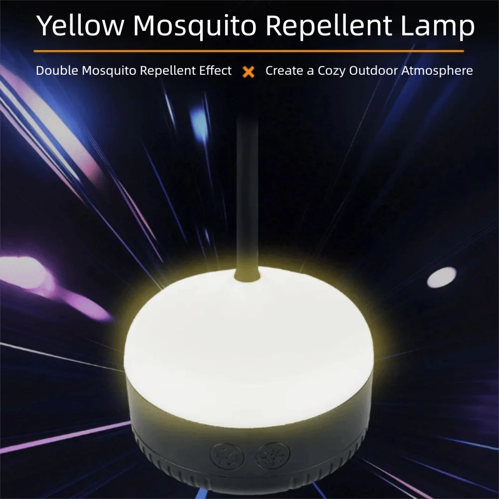 

Desk Use Foldable Design Fly Fan Hangable Night Light Mosquito Repellent Fan Repellent Light Multi Functional Outdoor Fan Picnic
