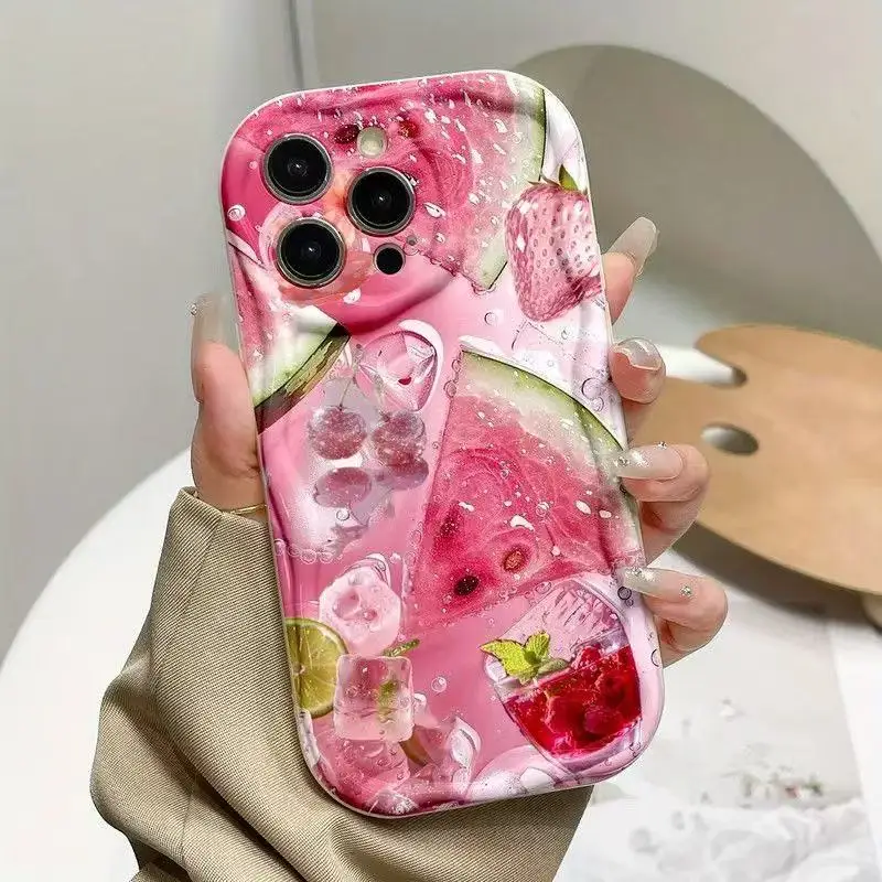 Summer Chilled Watermelon 2DFlat Phone Case For Samsung Galaxy S26 S25 S24 FE S22 S23 Ultra Plus A56 A55 A37 A36 A27 A16 Cover