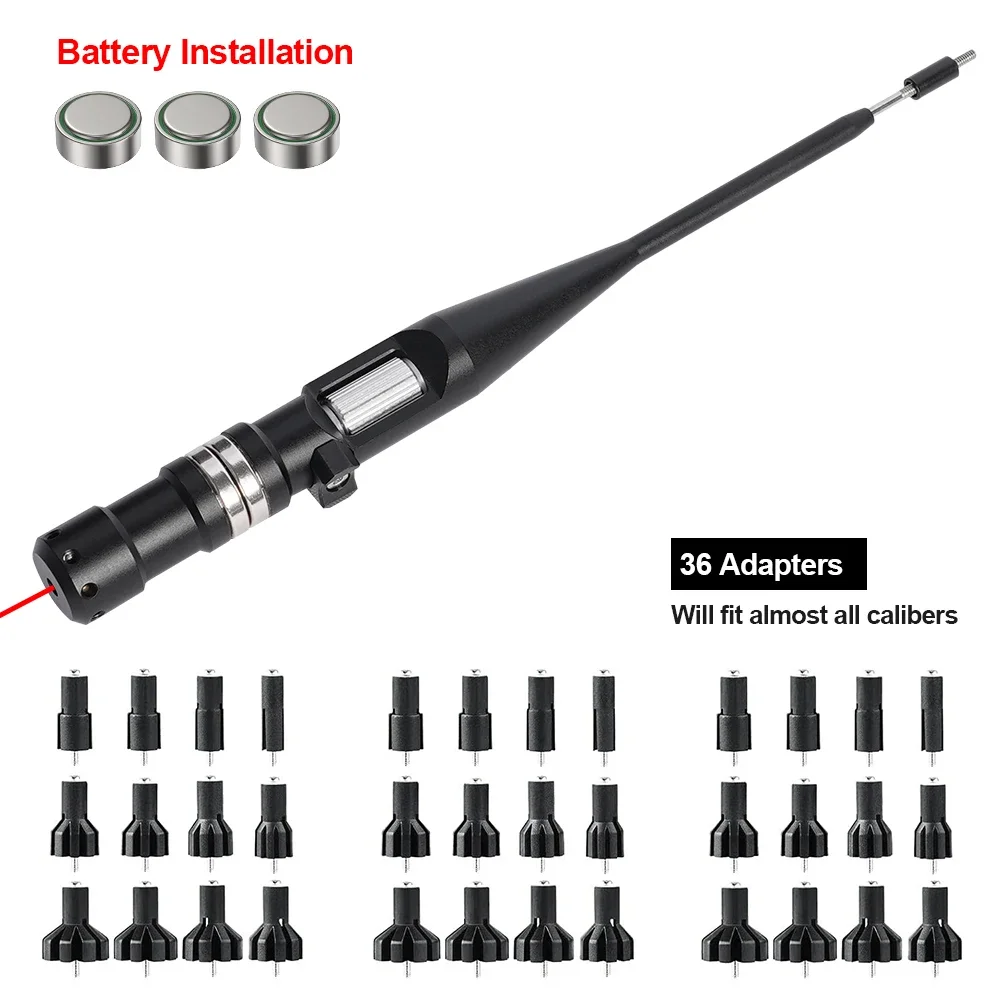 Tactical Laser Collimator Sight Kit for Rifle Pistol - Parallel Calibration Hunting Point Sight Suitable for Full Caliber