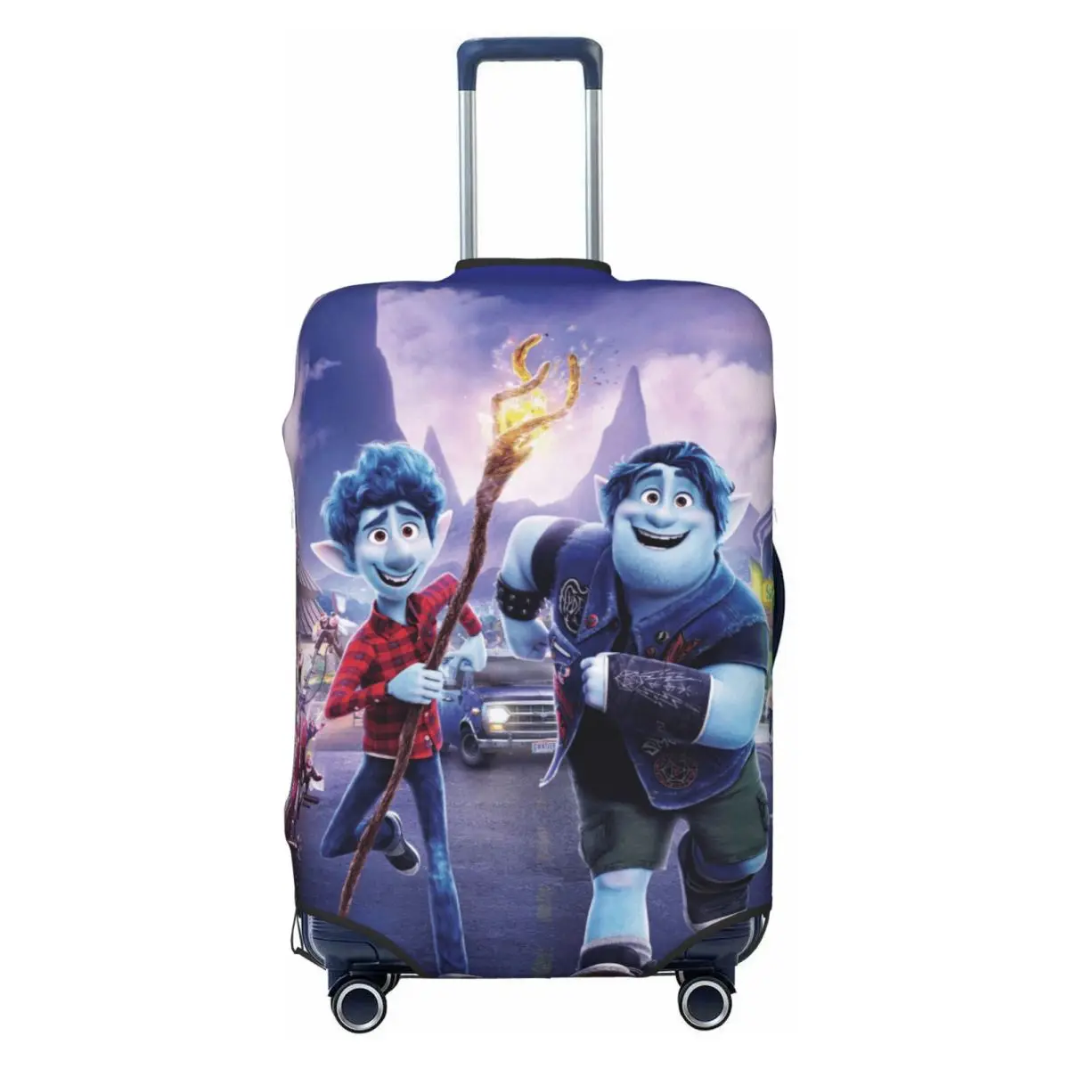 

Animated Film Onward Travel Luggage Cover Washable Ian Barley Lightfoot Suitcase Cover Protector Fit 18-32 Inch