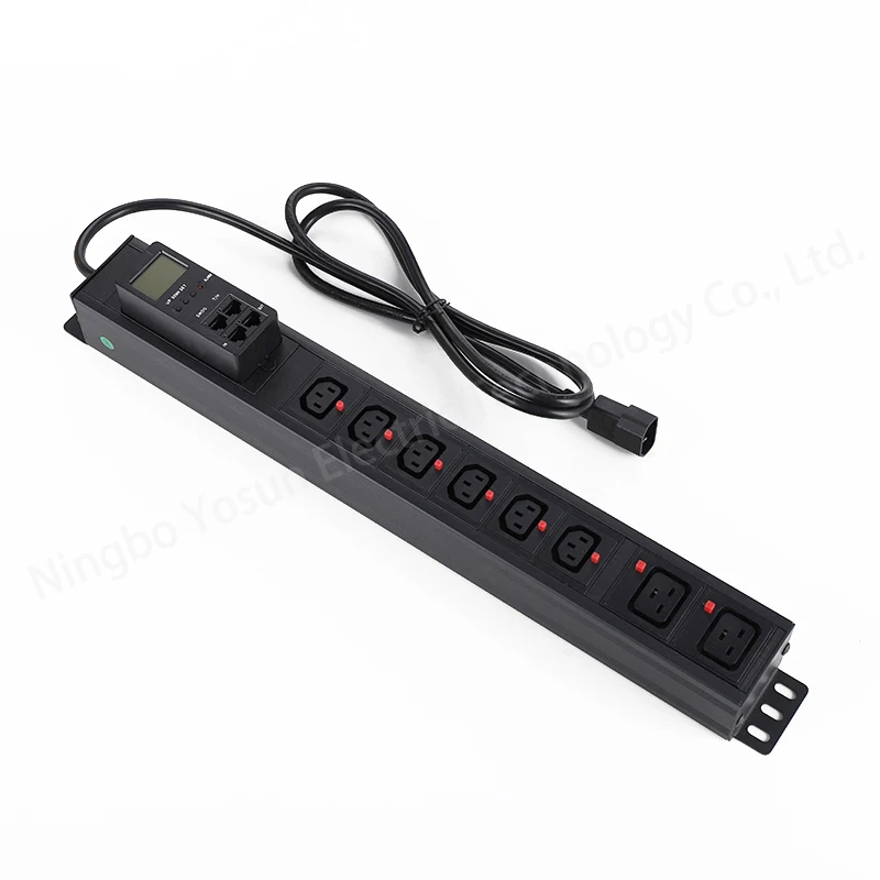 

Yosun Smart Intelligent PDU 1.5U Mixed C13 C19 PDU Socket 8 Way 485 Monitored PDU Socket