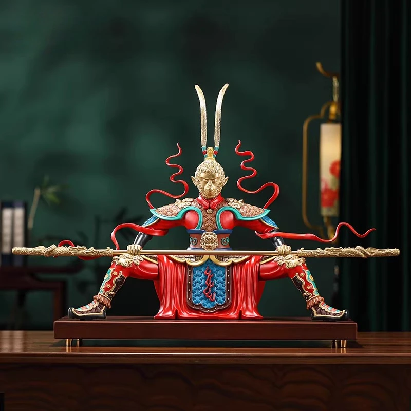 

Father Qitian Great Saint Sun Wukong Copper Monkey Ornament Home Living Room Decoration Crafts Give Holiday Gifts