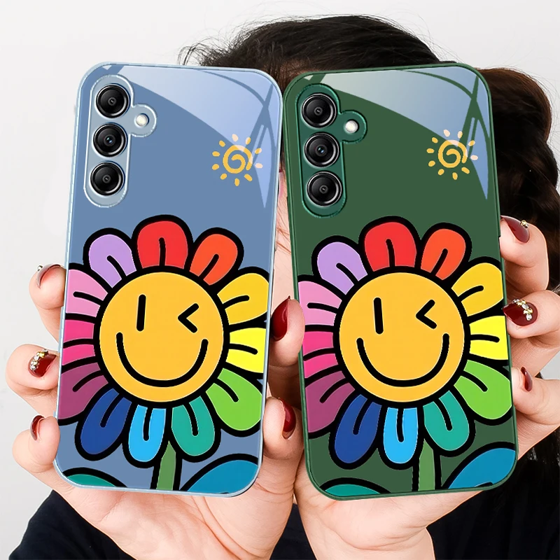 

Cartoon Flowers Purple For Samsung A 20 30 22 23 24 25 26 31 32 33 34 35 42 50 51 52 53 54 55 56 70 71 72 73 5G glass phone case