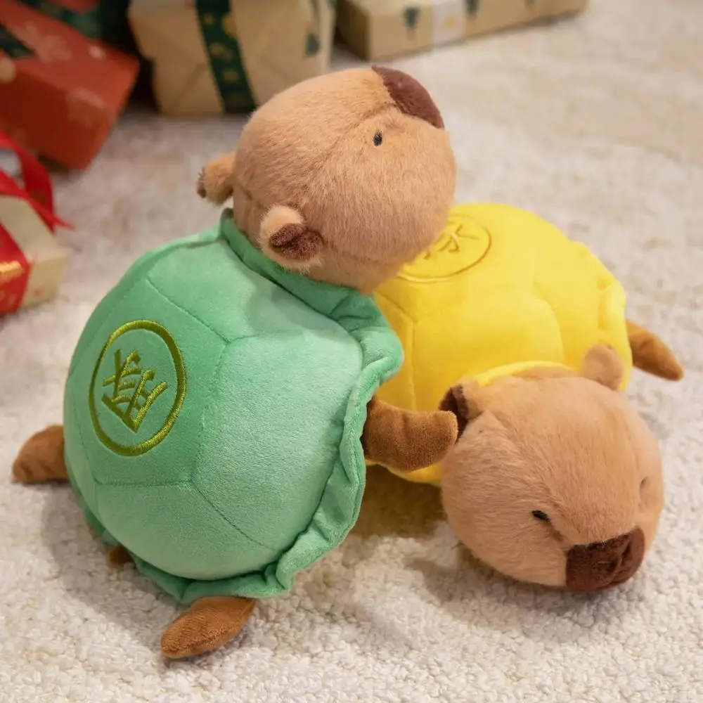 

Fluffy Capybara Turtle Plush Pillow Collection Soft Capybara Plush Toy Cartoon 28cm Turtle Animal Doll Kids Birthday Christmas