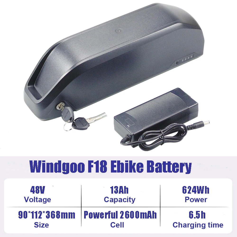 Verwijderbare Elektrische Fiets Batterij 36V 48V 13Ah 15Ah Lithium-ion Batterij voor Windgoo F5 F18 F20 Ebike