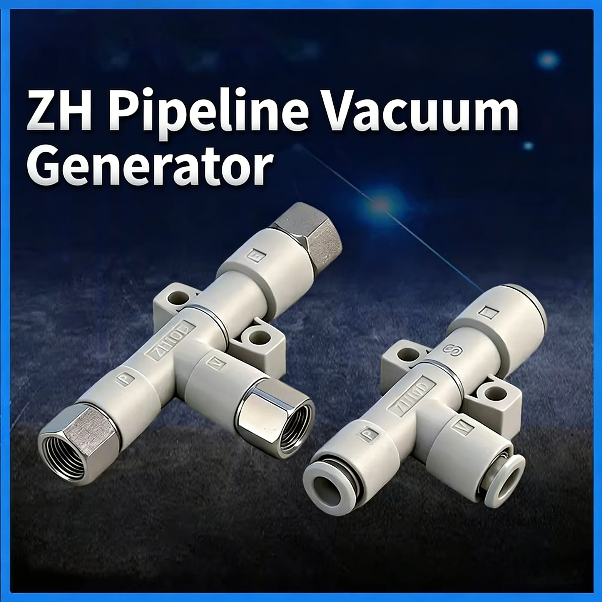 Tubular Vacuum Generator ZH05DS/ZH07DS/ZH10DL-06-08-10-01-02 Negative Pressure Generator