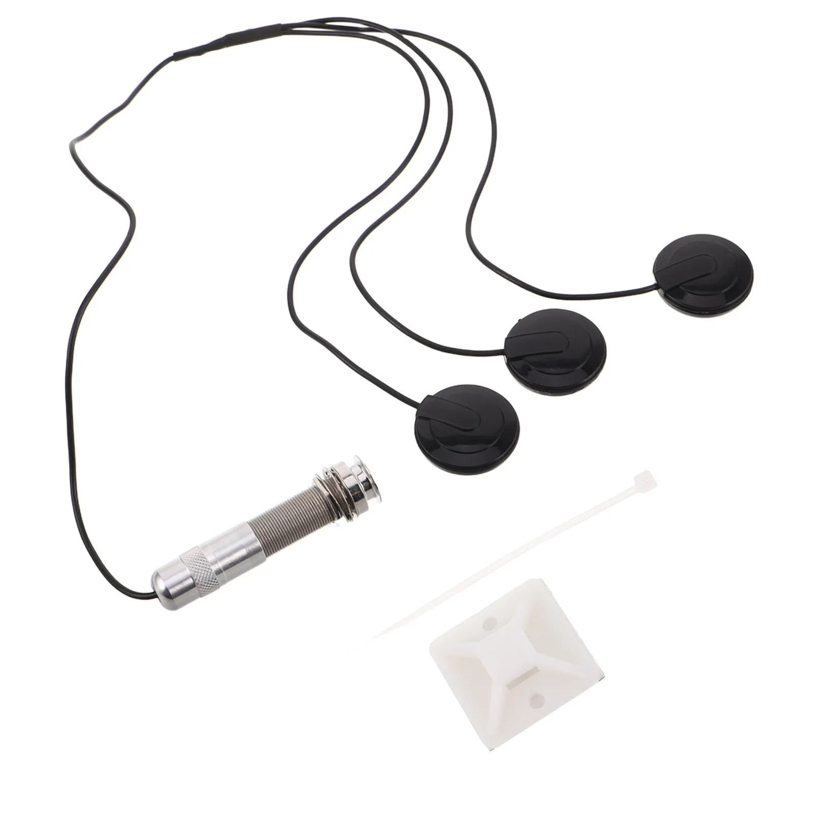 1Set Thumb Piano Pickup Transducer High Sensitivity Durable Aluminum Tube Noise Reduction Easy Install Guitar Ukulele Kalimba