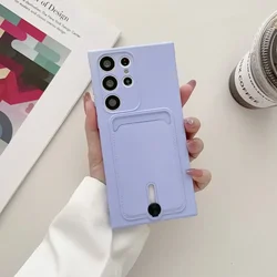Wallet Card Holder Phone Case For Samsung Galaxy S25 Ultra S24 S23 S21 S20 FE S22+ Plus A72 A55 A53 A52S A52 A35 A33 A23 5G