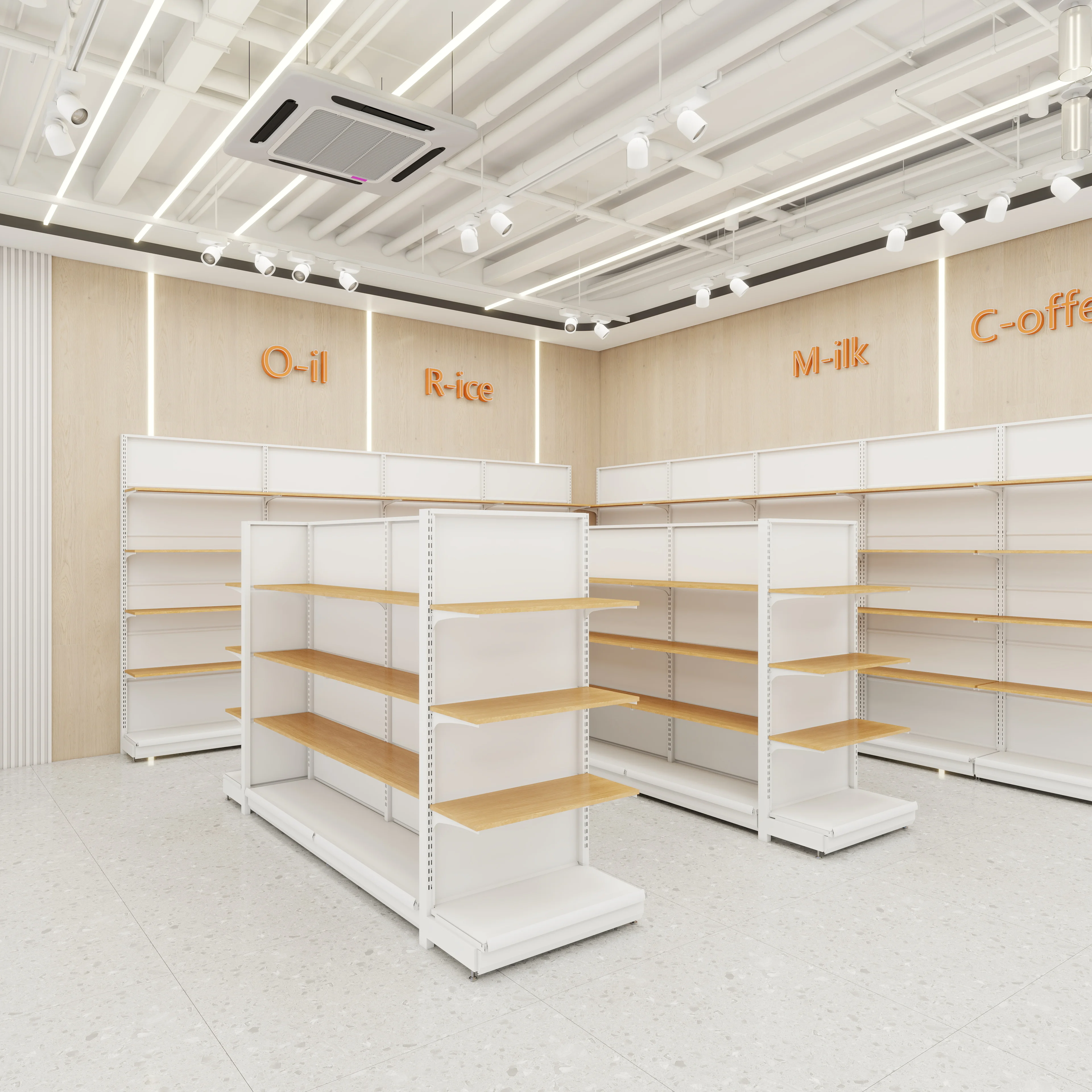 Small Supermarket Shelves, Storage Shelves, Convenience Stores, Island Snack Shelves, Wholesale Custom Size
