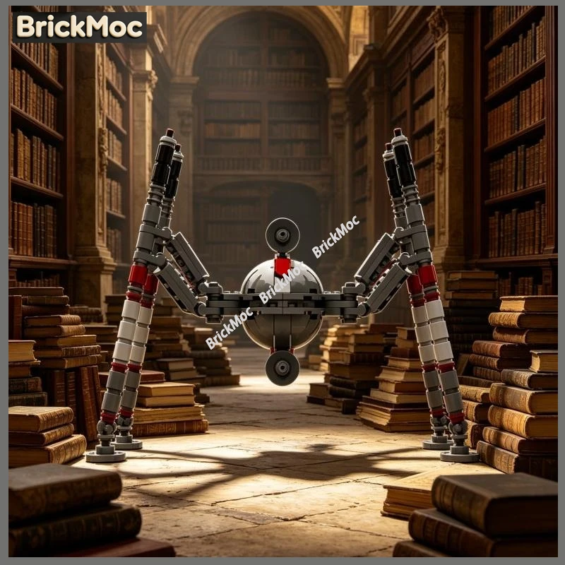 

High Reduction Homing Spider Droid Building Blocks MOC Sci fi Warfare Robot Structure Display Ornament Toy