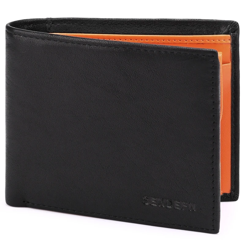 

Multifunctional Suit Bag, 2025 New Men's Wallet, Top-grain Cowhide, Color-blocked Wallet, RFID Anti-theft