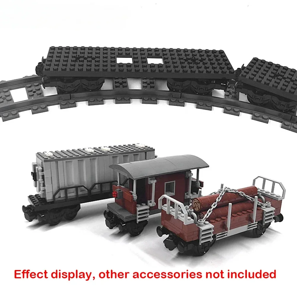 Technical Parts MOC City Train Base Wheel Tracks Top Base Plate Building Blocks Bricks DIY for Legoeds EV3 4025 92336 91994 2871