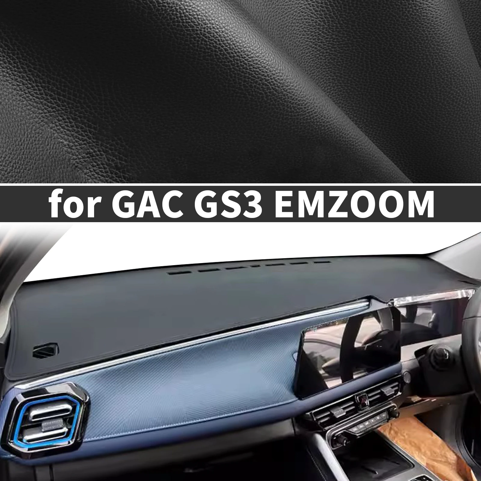 

Для GAC GS3 EMZOOM 2023-2025: Специальный чехол-накидка на приборную панель, солнцезащитный коврик, антибликовый, антиотражающий, ковровый коврик-накладка на панель приборов