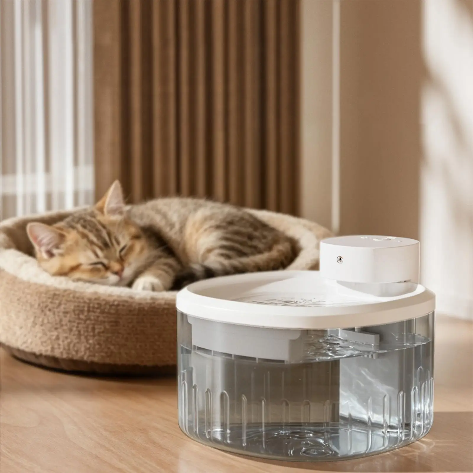 Smart Cat Water Fountain Quiet Dispenser 3.5L Weekly Drinking Wireless Smart Water Fountain For Small Medium Large Breeds Kitten
