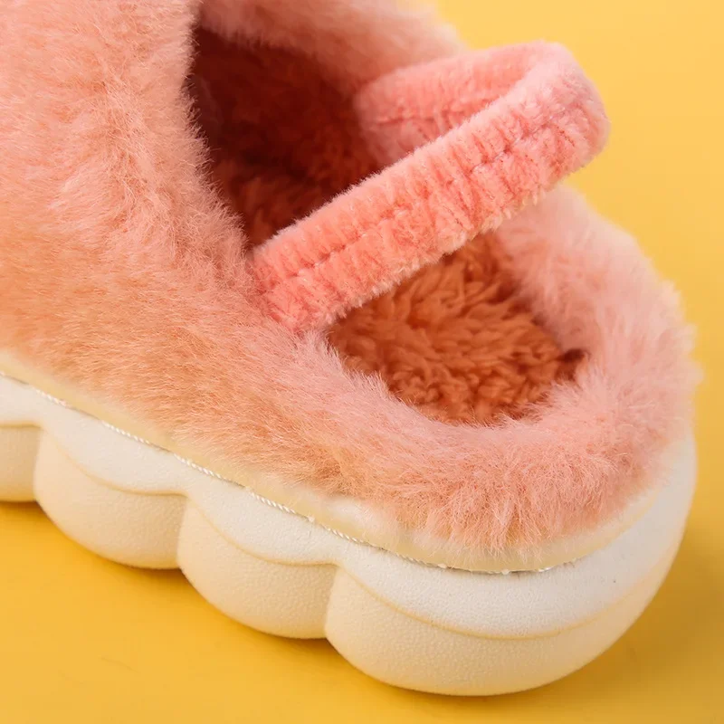 Pantuflas Kid Slippers Winter New Comfort Home Gril Boy Shoe Indoor Anti-skid Cotton Shoe Cartoon Cute Girl Shoe Slippers Woman