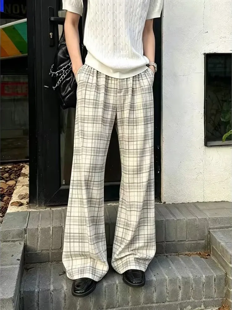Cleanfit Men's Light Sporty Micro Flared Casual Pants Straight Leg Tie Dye Loose Fit Comfortable Straight Tube Fitness Trousers