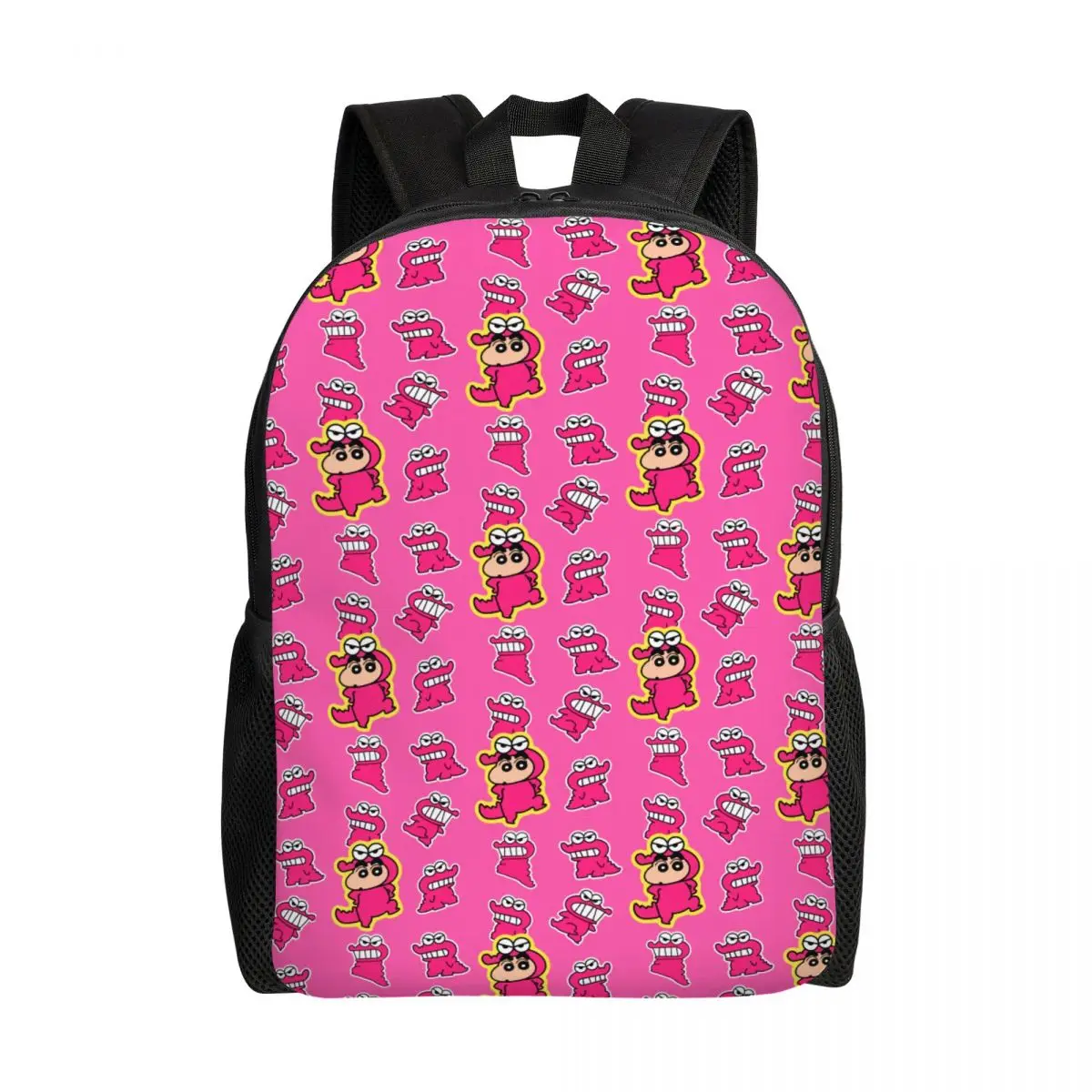 Mochilas con estampado 3D de C-Crayones Shin-chanes para niños y niñas, bolsas de viaje para la escuela y la universidad, mochila para hombres y mujeres, mochila para ordenador portátil de 15 pulgadas