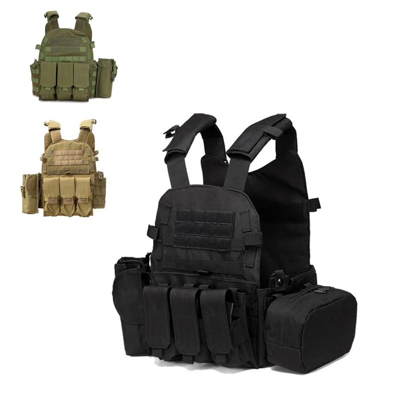 

Outdoor Equipment Tactical Combat Vest Camouflage Military Vest Hunting Molle Vests Airsoft Paintball Body Armor Protection Vest