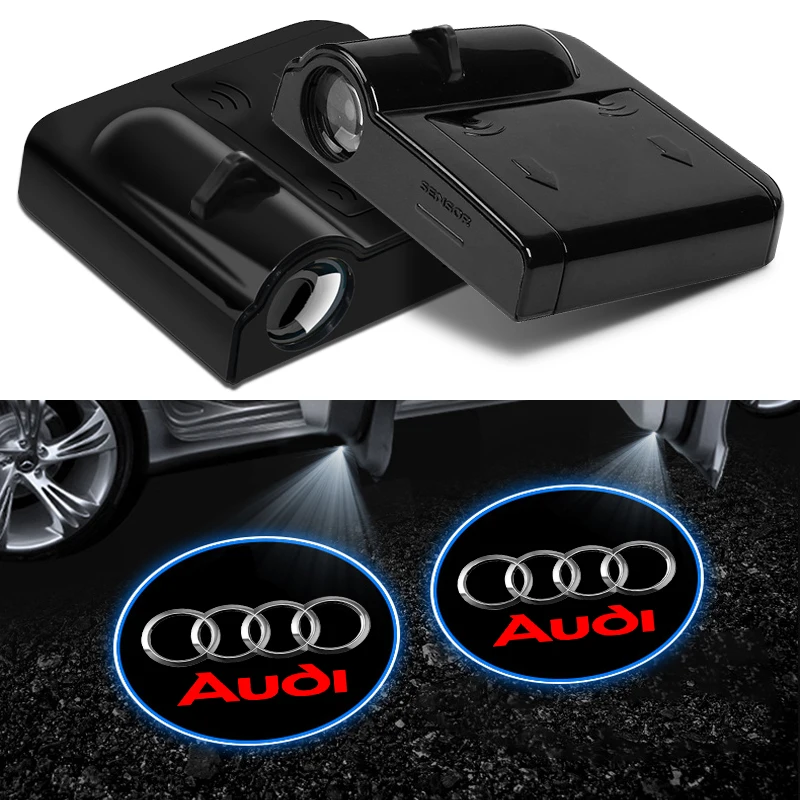 Car Door Welcome Lights Laser Projector Logo Wireless Car HD Courtesy Lamp For Audi C6 C5 C7 A1 A3 A4 b5 b6 b7 b8 A5 A6 A7 A8L