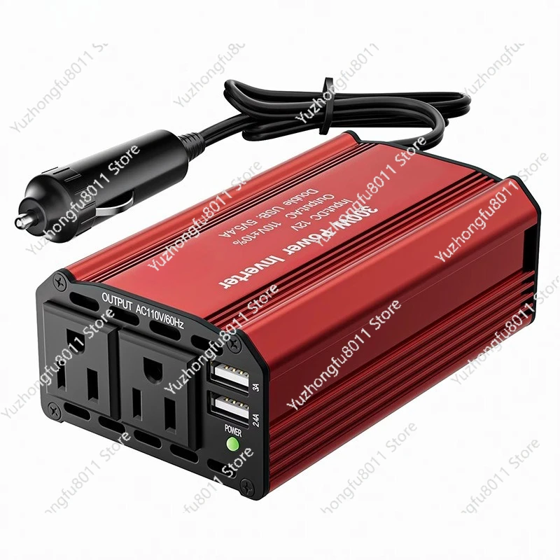 300W Car Inverter 12v To 110v220v Car Power DC To AC Inverter